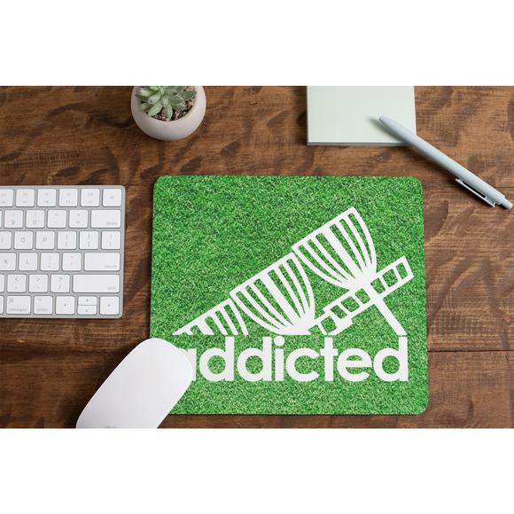 Disc Golf ADDICTED BASKET Mousepad Mouse Pad Computer Golf Gift - Picture 1 of 2